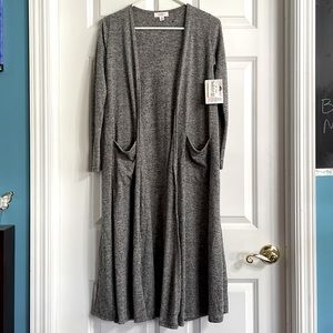 Lularoe Sarah Duster Cardigan 3/4 sleeve XS NWT